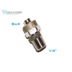 RACORD DREPT CU FILET EXTERIOR 1/4 PENTRU FURTUN 4X6 RACORD DREPT CU FILET EXTERIOR 1/4 PENTRU FURTUN 4X6