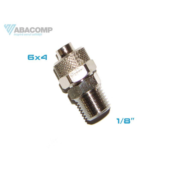 RACORD DREPT CU FILET EXTERIOR 1/8 PENTRU FURTUN 4X6 A160/2 VEPA