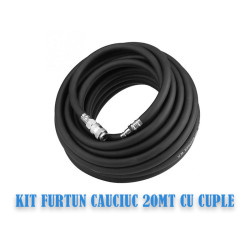 FURTUN CAUCIUC 20MT CU CUPLAJE FURTUN CAUCIUC 20MT CU CUPLAJE