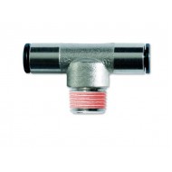 PNEUMATIC T MALE THREAD 1/4 CONNECTOR D6
