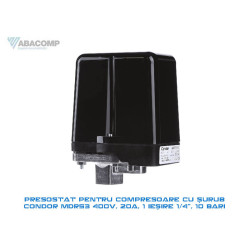 PRESOSTAT COMPRESOR CU SURUB MDR53 400V 20A 1/4 10 BARI PRESOSTAT COMPRESOR CU SURUB MDR53 400V 20A 1/4 10 BARI