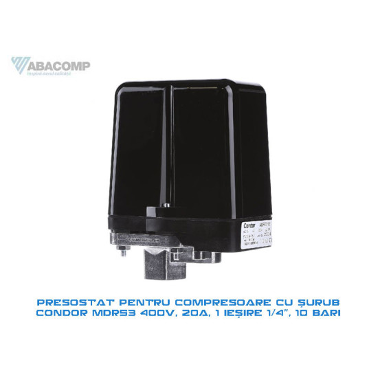Control pressure switch Mdr 53 1/4 400V 20A 10 BAR OPC_MDR53_1_4_400V CONDOR