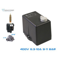 PRESOSTAT MDR3 400V TRIFAZAT 6,3-10A 9-11 BAR 3 IESIRI