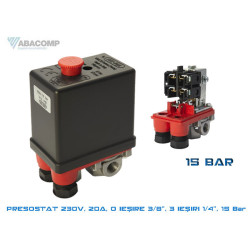 PRESOSTAT MONOFAZAT 230V 15 BARI PRESOSTAT MONOFAZAT 230V 15 BARI