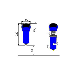 FILTRU CONDENS 0.01 MICRON FILET INETRIOR 1/2 FILTRU CONDENS 0.01 MICRON FILET INETRIOR 1/2