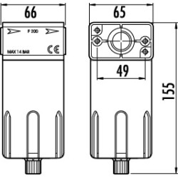 FILTRU CONDENS AER COMPRIMAT FILET 1/2 FILTRU CONDENS AER COMPRIMAT FILET 1/2