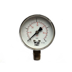 MANOMETRU AER 4 BAR FILET RADIAL 1/4 D63 MANOMETRU AER 4 BAR FILET RADIAL 1/4 D63