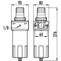 FILTRU CONDENS CU REGULATOR DE PRESIUNE SI MANOMETRU FILET INT. 1" FILTRU CONDENS CU REGULATOR DE PRESIUNE SI MANOMETRU FILET INT. 1"